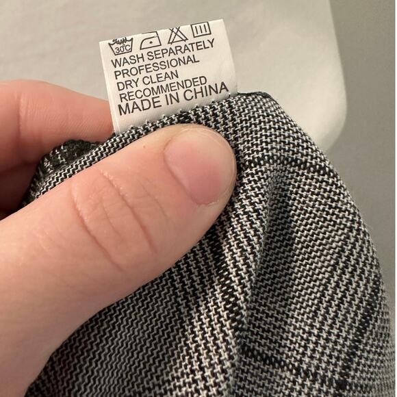 YFFS Gray Plaid Tie Back Mini Dress - Picture 12 of 12